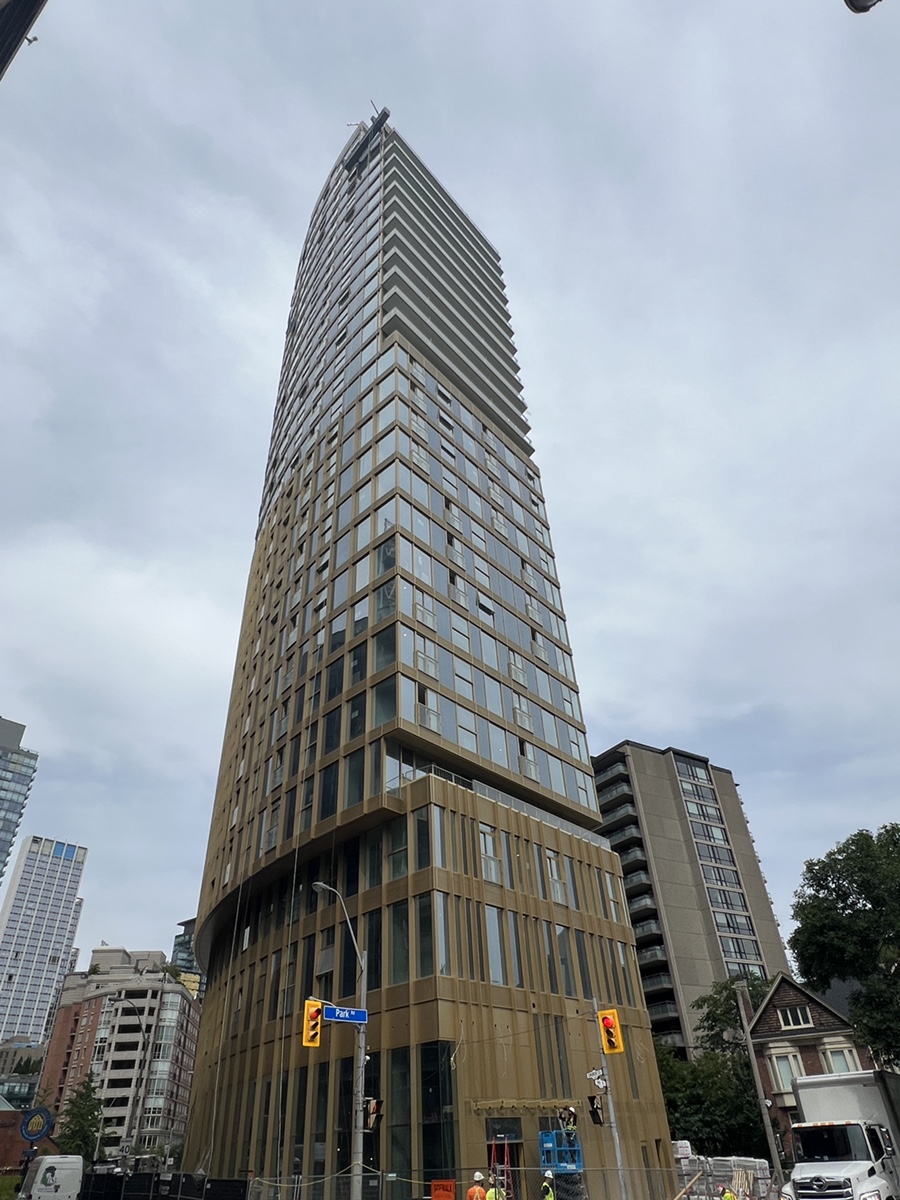 Park Road Condos construction – southeast view, August 2026