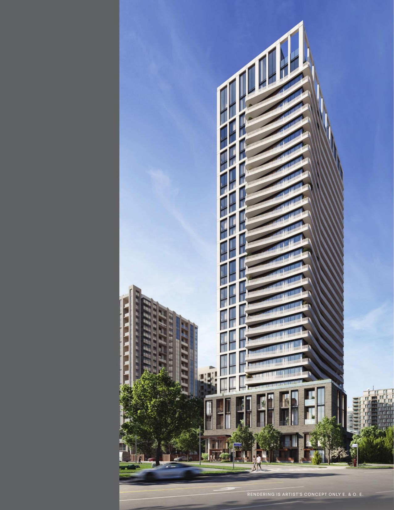 Olive Residences tower exterior rendering