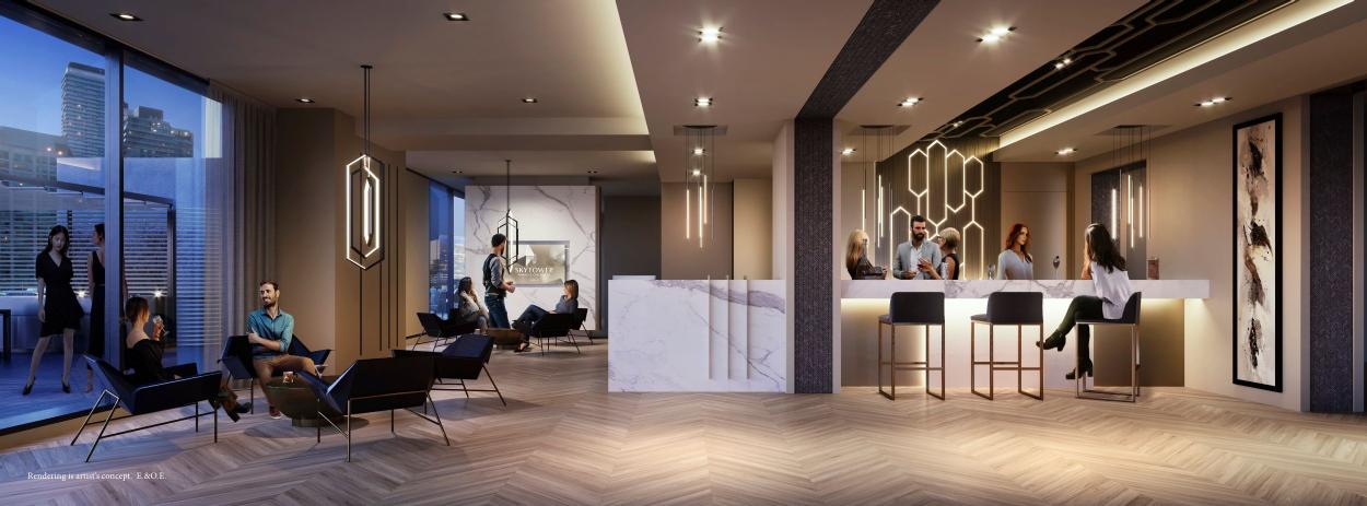 Pinnacle SkyTower lounge rendering